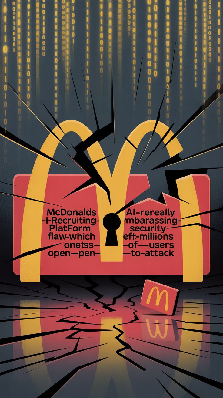 マクドナルドAI採用プラットフォームに「123456」パスワード脆弱性――6,400万件の個人情報が危険に
