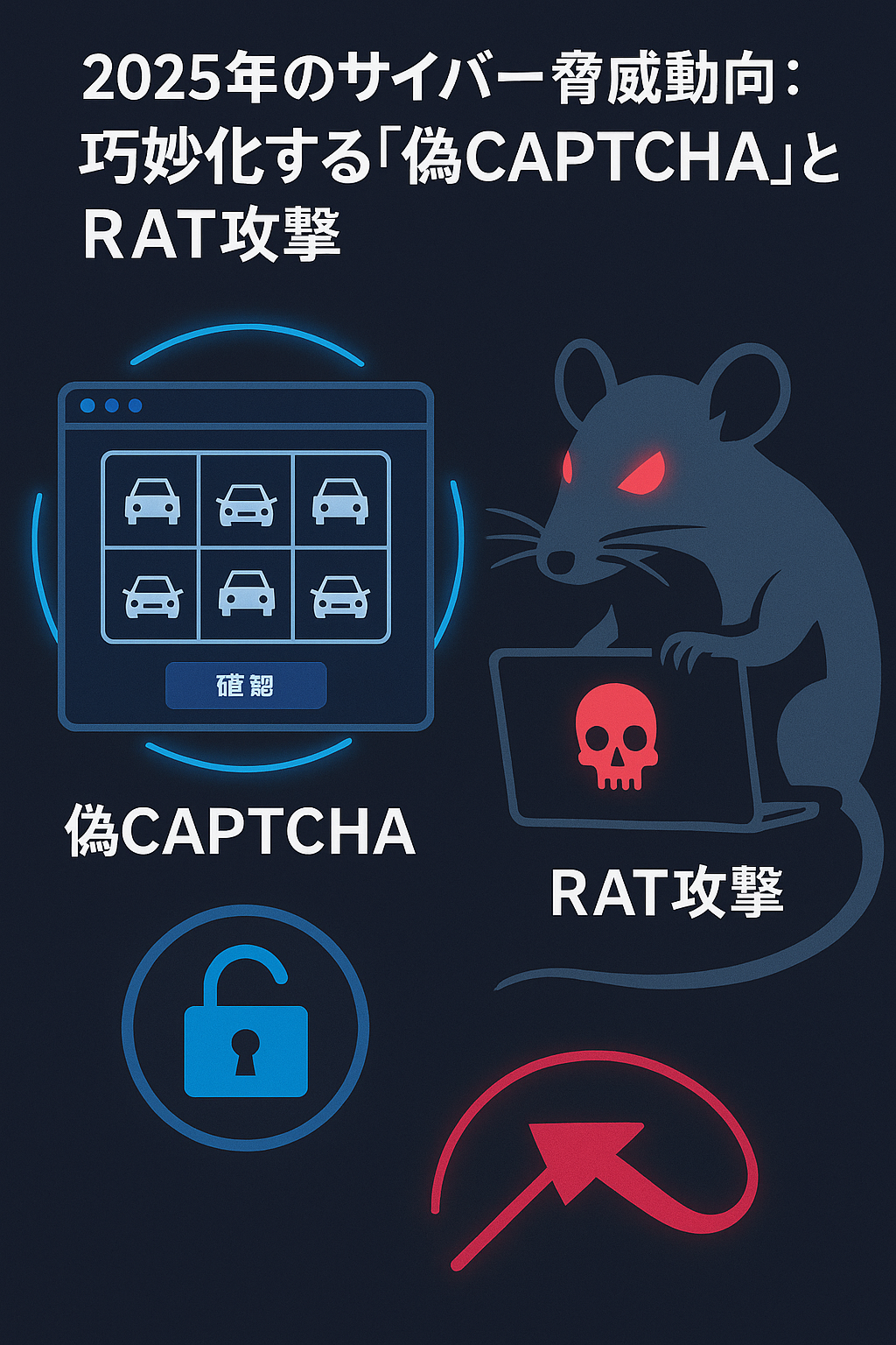 2025年のサイバー脅威動向：巧妙化する「偽CAPTCHA」とRAT攻撃