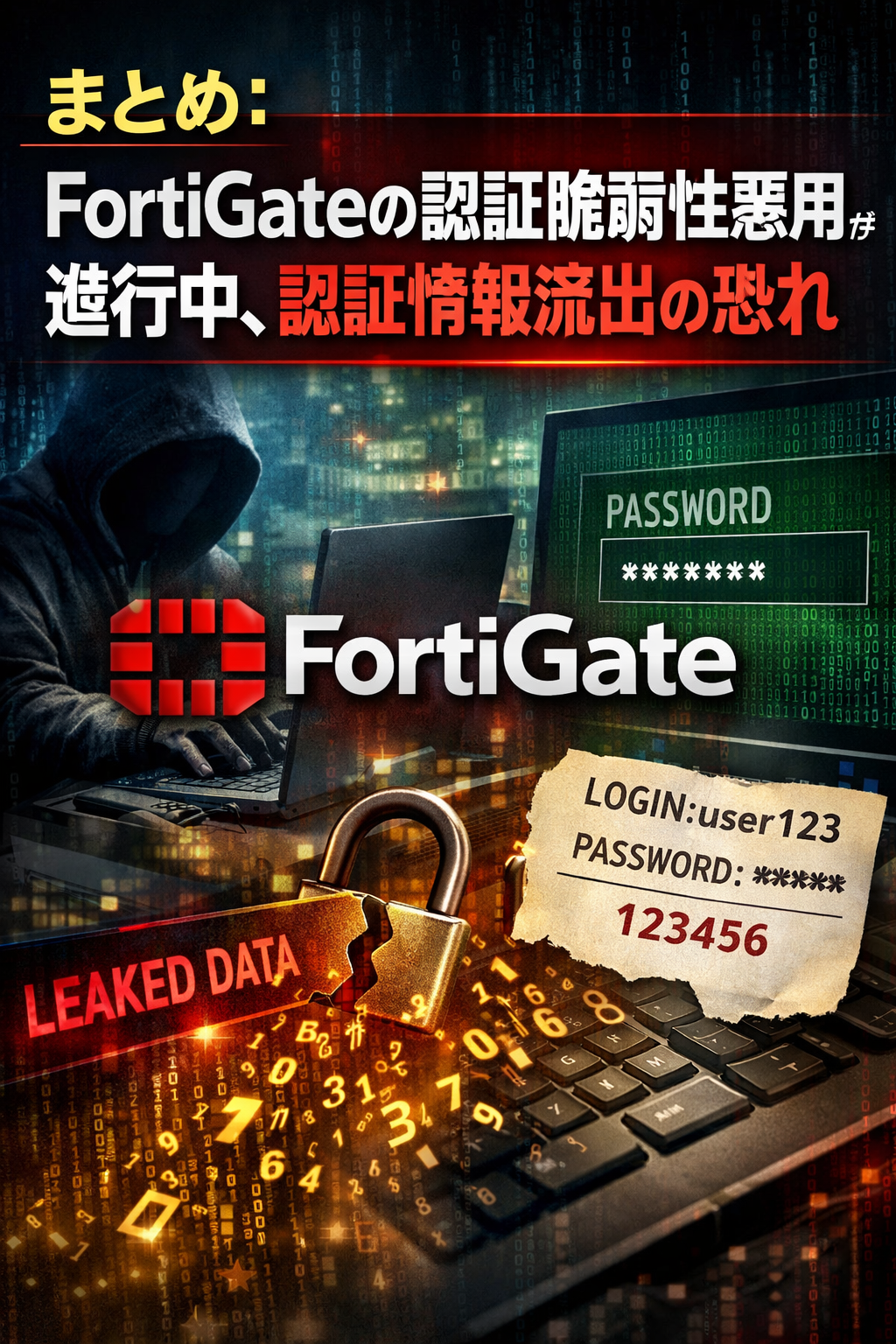 まとめ：FortiGateの認証脆弱性悪用が進行中、認証情報流出の恐れ